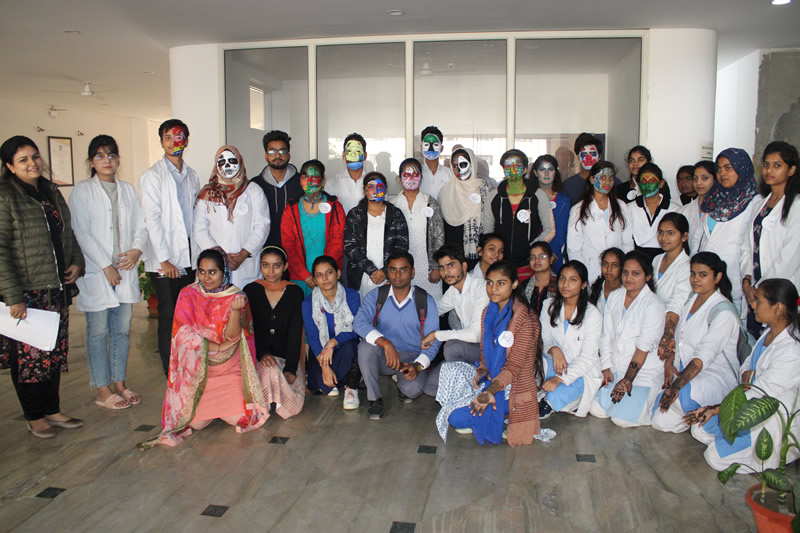 Face-Painting, Mehendi and Mobilography competitions organized by the Creative Arts Club