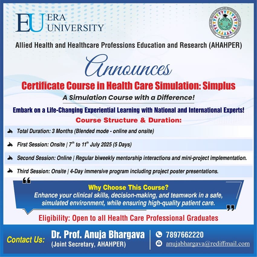 Certificate Course In Health Care Simulation Simplus