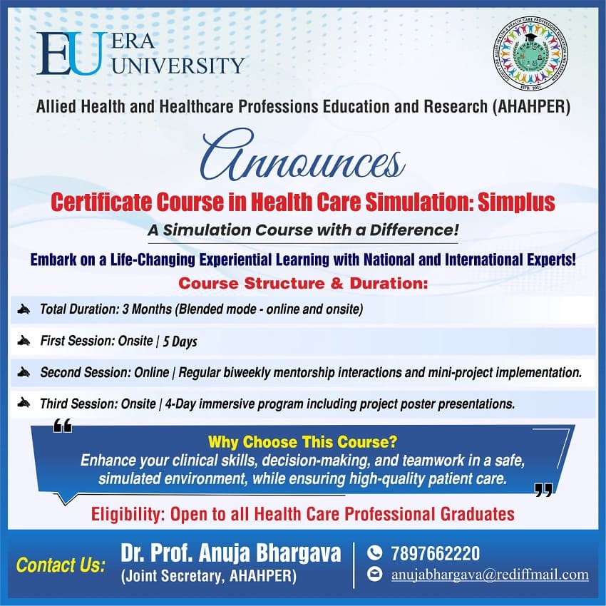 Certificate Course In Health Care Simulation Simplus
